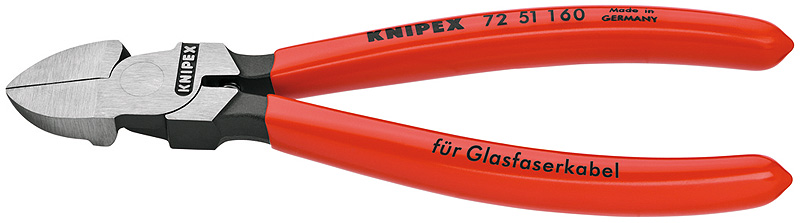 Кусачки боковые для световодов (оптоволоконного кабеля) 160 мм Knipex KN-7251160 фото