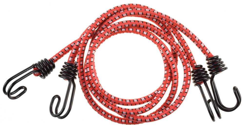 Крепежный резиновый  шнур с двойными стальными крюками 80 см 2 шт Stayer PROFI 40506-080 фото