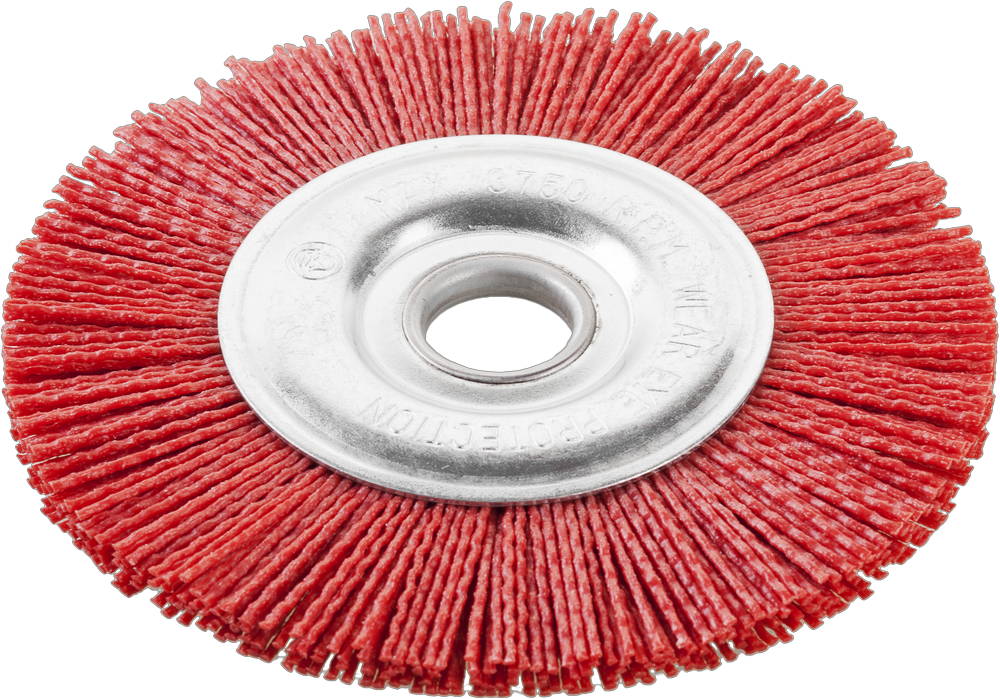 Щетка дисковая для УШМ нейлоновая проволока с абразивным покрытием 100 мм Зубр ПРОФИ 35160-100_z01 фото