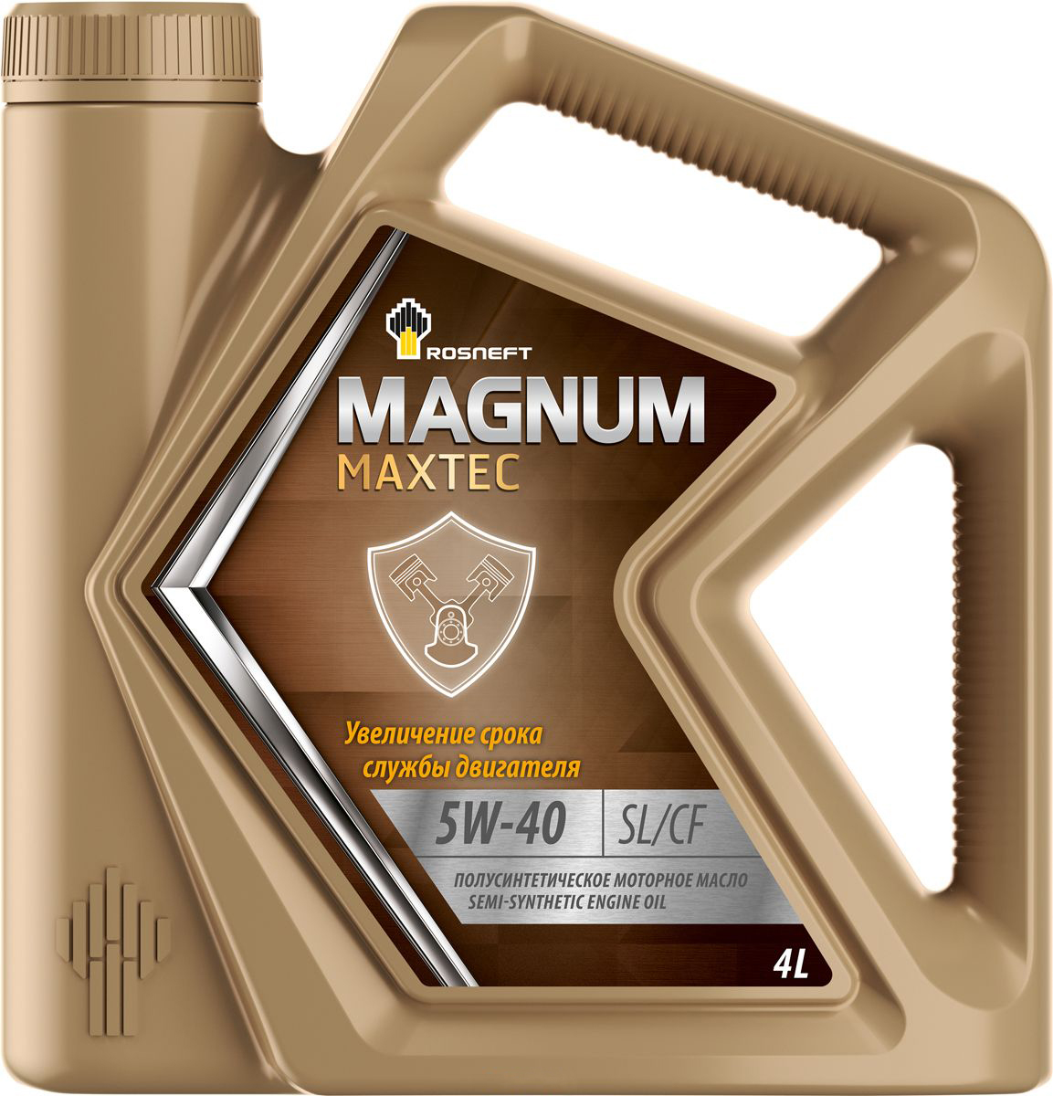 Моторное масло 4 л Роснефть Magnum Maxtec 5W-40 фото