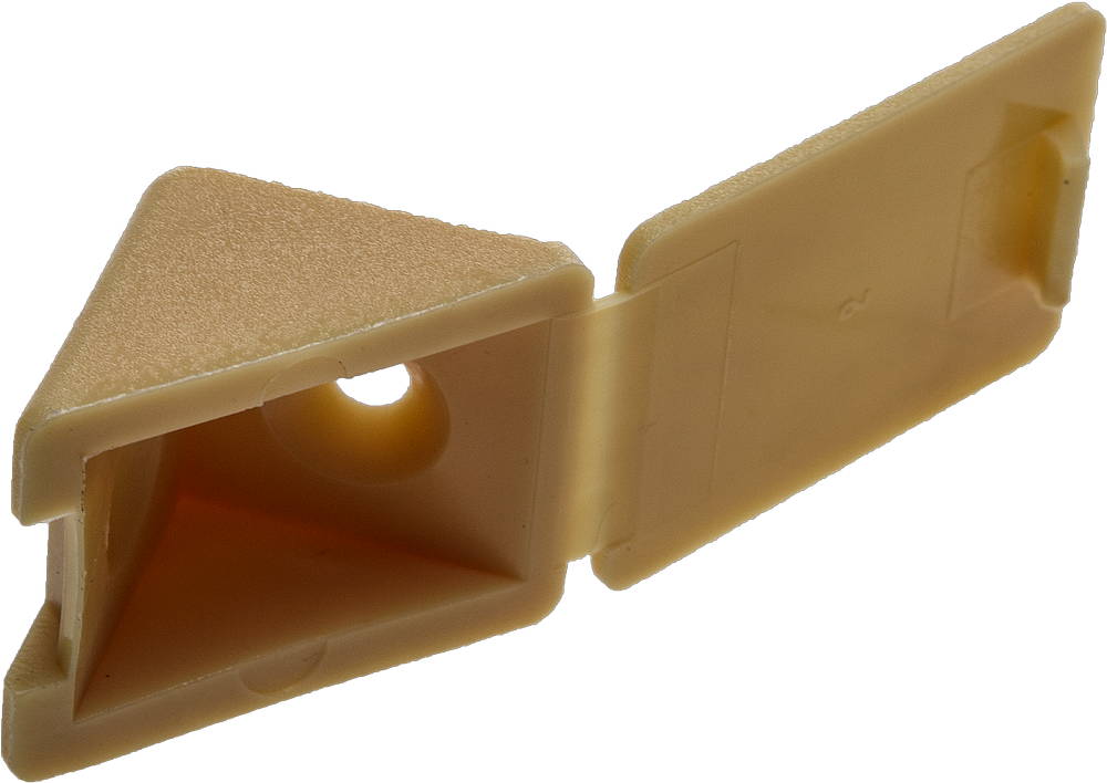 Уголок мебельный с шурупом 4х15 мм 4 шт цвет сосна Зубр 4-308256-4 фото