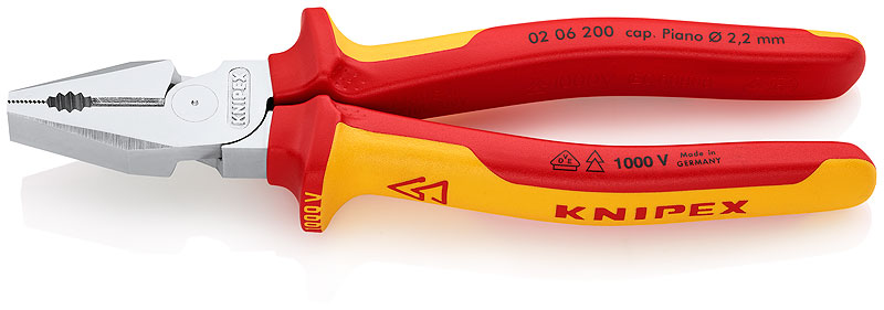 Плоскогубцы комбинированные усиленные 200 мм Knipex KN-0206200 фото