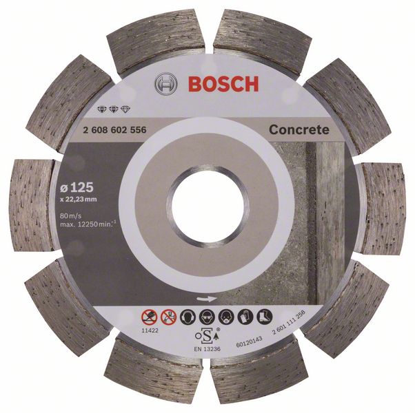 Алмазный отрезной круг Bosch Expert for Concrete 125 x 22,23 x 2,2 x 12 mm фото