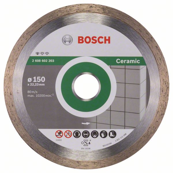 Алмазный отрезной круг Bosch Standard for Ceramic 150 x 22,23 x 1,6 x 7 mm фото