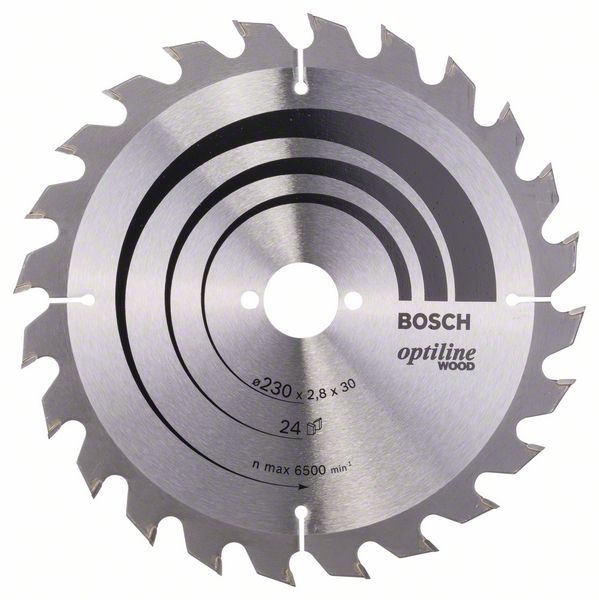 Пильный диск Bosch Optiline Wood 230 x 30 x 2,8 мм, 24 фото