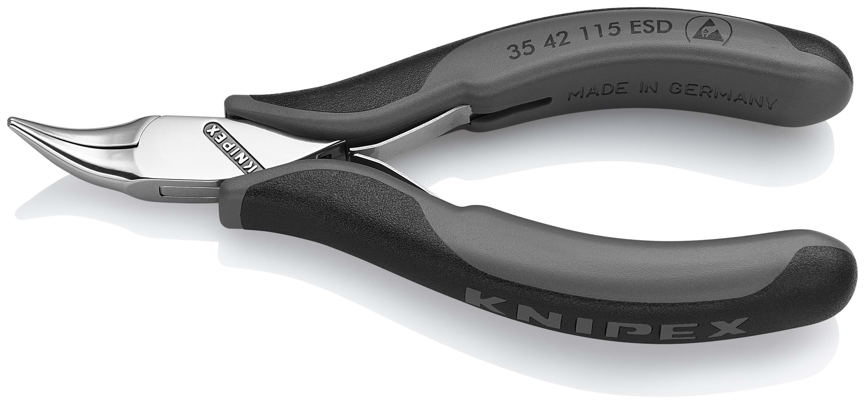 Тонкогубцы изогнутые антистатические 115 мм Knipex KN-3542115ESD фото