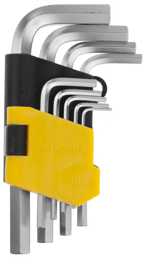 Набор имбусовых ключей 9 предметов HEX 1.5-10 Stayer MASTER 2740-H9 фото