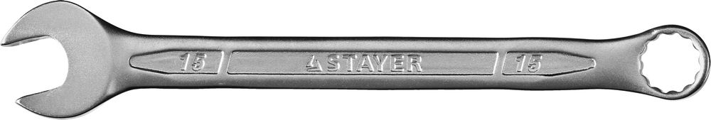 Ключ гаечный комбинированный 15 мм Stayer PROFI 27081-15 фото