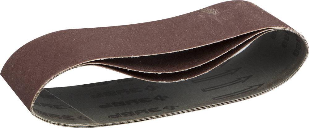 Бесконечная шлифовальная лента 457x75 мм P180 3 шт Зубр МАСТЕР 35541-180 фото