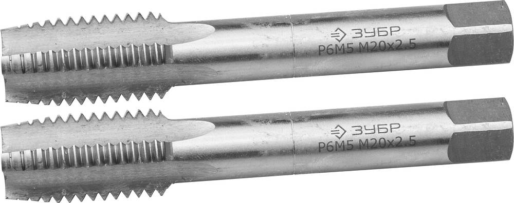 Комплект машинно-ручных метчиков 2 шт М20 х 2.5 мм Зубр ЭКСПЕРТ 4-28007-20-2.5-H2 фото