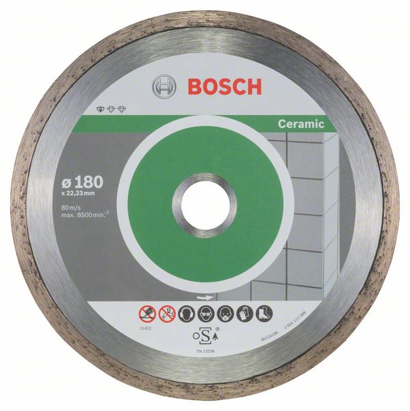 Алмазный отрезной круг Bosch Standard for Ceramic 180 x 22,23 x 1,6 x 7 mm фото