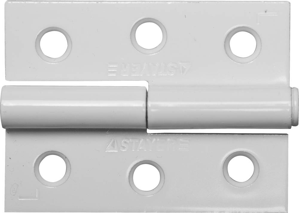 Петля дверная разъемная левая цвет белый 65 мм Stayer MASTER 37613-65-2L фото