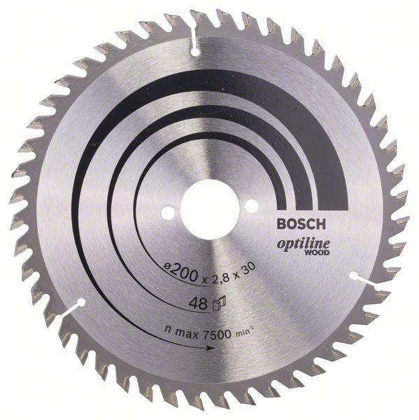Пильный диск Bosch Optiline Wood 200 x 30 x 2,8 мм, 48 фото