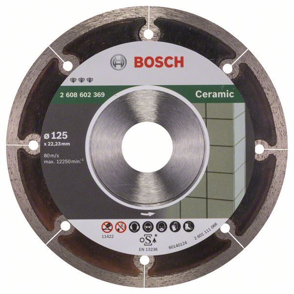 Алмазный отрезной круг Bosch Best for Ceramic Extraclean 125 x 22,23 x 1,2 x 5 mm фото