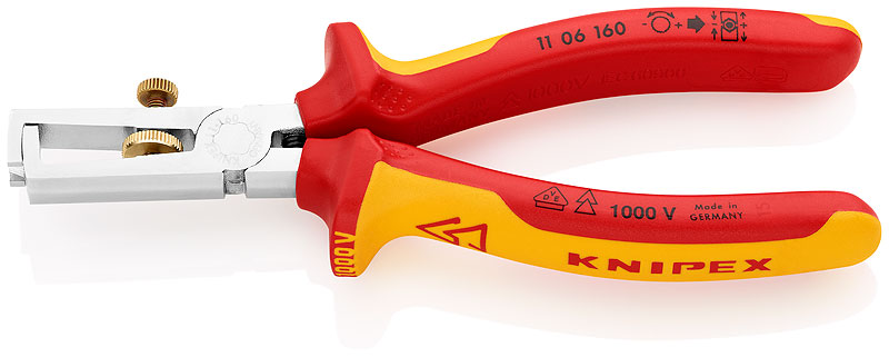 Стриппер для снятия изоляции 160 мм Knipex KN-1106160 фото