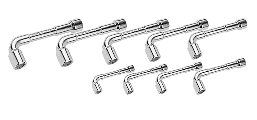 Набор торцовых двухсторонних ключей 10-24 мм 9 предметов Зубр МАСТЕР 27185-H9 фото