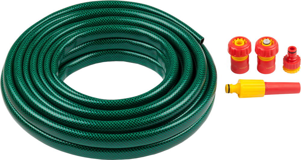 Пистолет-распылитель регулируемый в комплекте со шлангом и аксессуарами Grinda 428497-3/4-15 фото