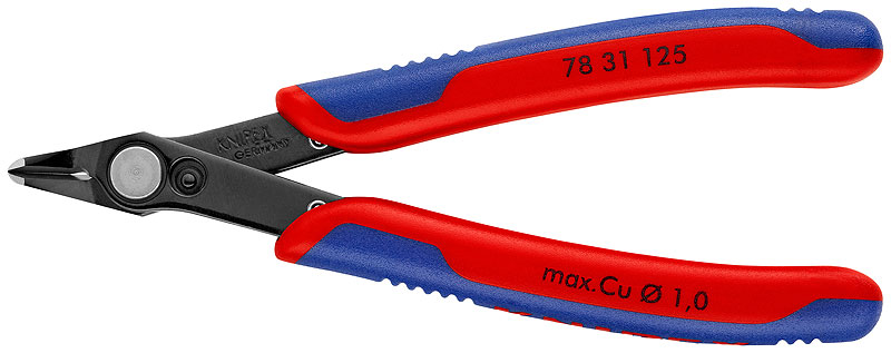 Кусачки прецизионные вороненые 125 мм Knipex Electronic Super Knips KN-7831125 фото