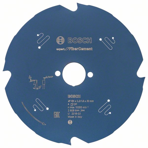 Пильный диск 184х30 мм 4 зуба Bosch Expert for Fiber Cement 2608644344 фото