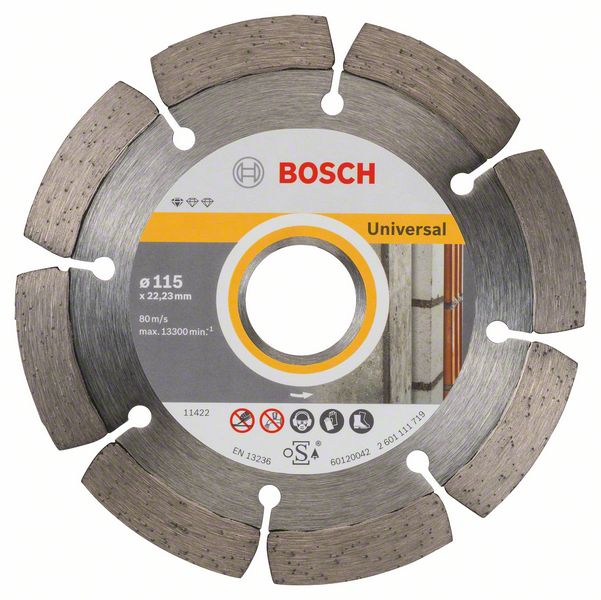 Алмазный отрезной круг Bosch Standard for Universal 115 x 22,23 x 1,6 x 10 mm фото