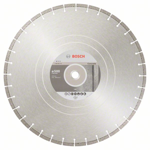 Алмазный отрезной круг Bosch Standard for Concrete 500 x 25,40 x 3,6 x 10 mm фото
