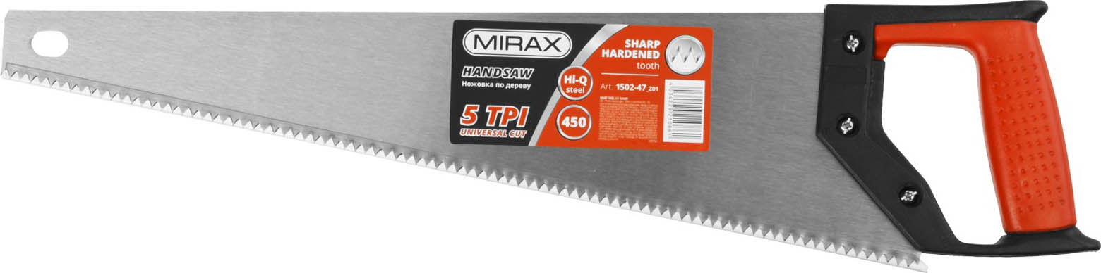 Ножовка по дереву 450 мм Mirax Universal 1502-47_z01 фото
