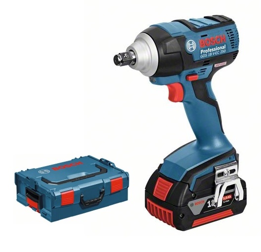 Аккумуляторный ударный гайковёрт Bosch GDS 18 V-EC 250 06019D8104 фото