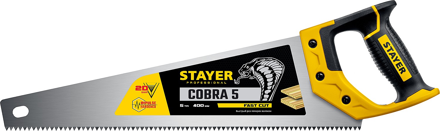 Ножовка по дереву 400 мм Stayer Cobra 5 1506-40_z02 фото