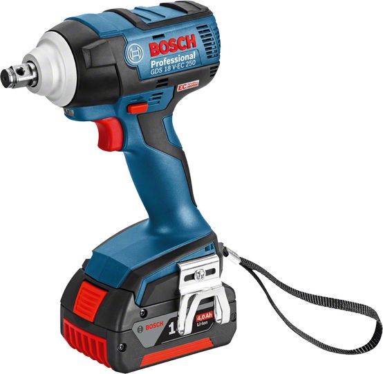 Аккумуляторный ударный гайковёрт Bosch GDS 18 V-EC 250 06019D8102 фото