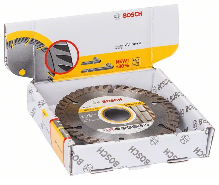 Алмазный отрезной круг 115x22.23 мм 10 шт Bosch Standard for Universal 2608615058 фото