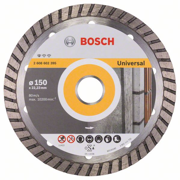 Алмазный отрезной круг Bosch Standard for Universal Turbo 150 x 22,23 x 2,5 x 10 mm фото