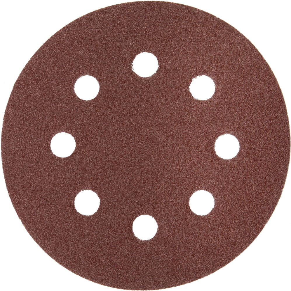 Круг шлифовальный 125 мм P120 8 отверстий 5 шт Зубр МАСТЕР 35562-125-120 фото