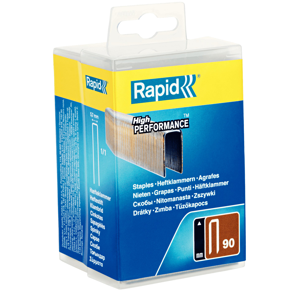 Скобы тип 90 40 мм 1500 шт Rapid 5000127 фото