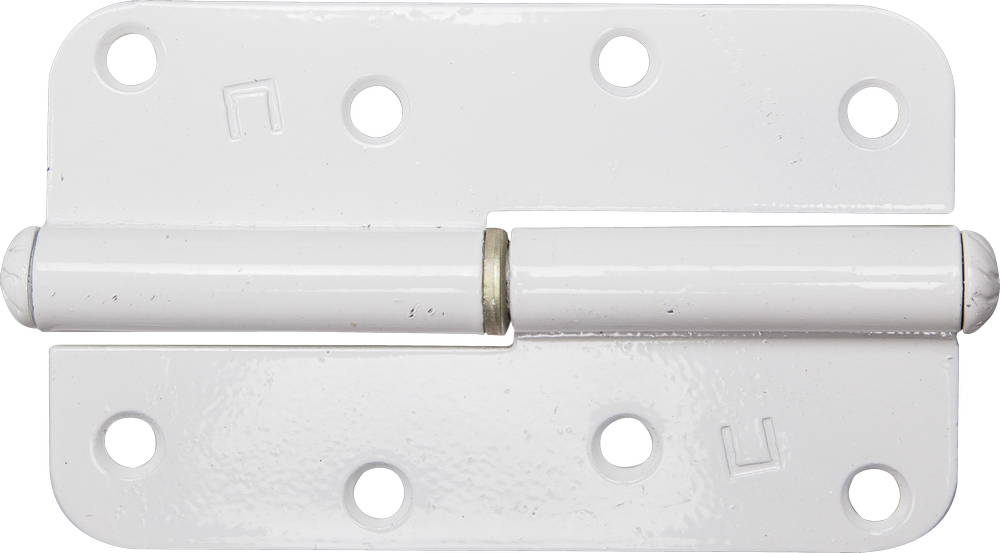 Петля накладная стальная правая цвет белый 110 мм Сибин 37651-110R фото
