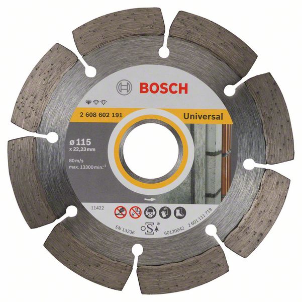 Алмазный отрезной круг Bosch Standard for Universal 115 x 22,23 x 1,6 x 10 mm фото