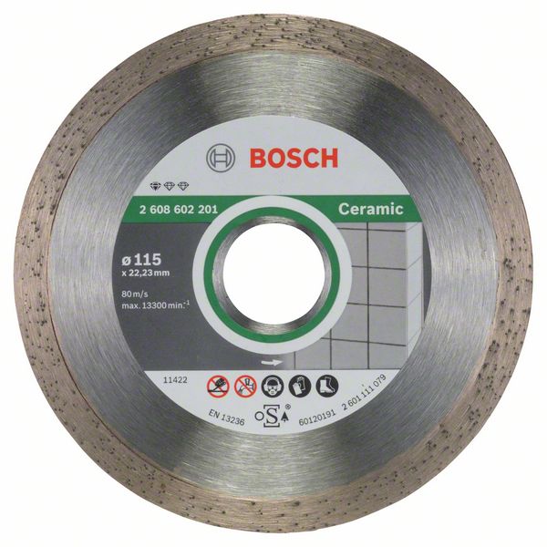 Алмазный отрезной круг Bosch Standard for Ceramic 115 x 22,23 x 1,6 x 7 mm фото