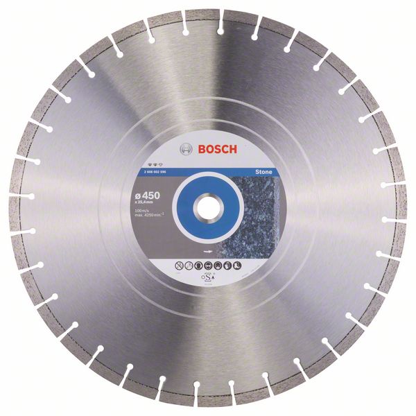 Алмазный отрезной круг Bosch Expert for Stone 450 x 25,40 x 3,8 x 12 mm фото