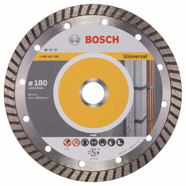 Алмазный отрезной круг Bosch Standard for Universal Turbo 180 x 22,23 x 2,5 x 10 mm фото