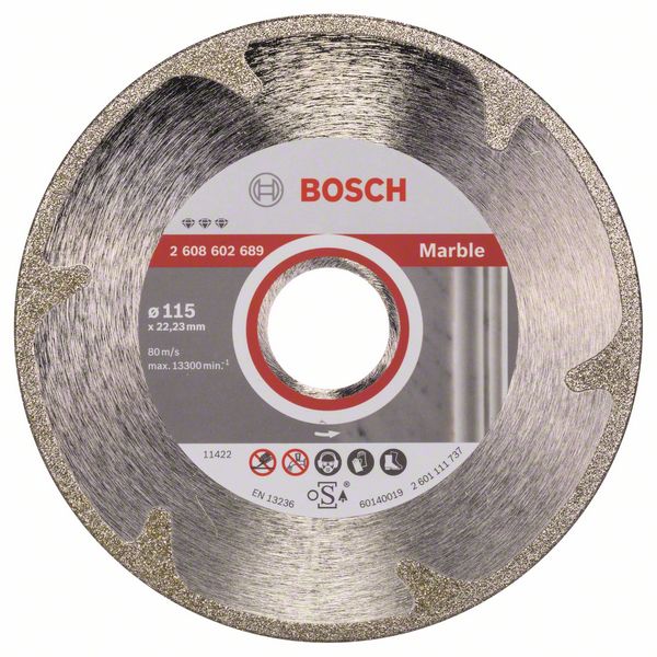Алмазный отрезной круг Bosch Best for Marble 115 x 22,23 x 2,2 x 3 mm фото