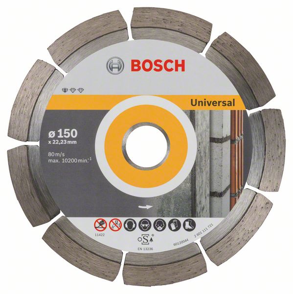 Алмазный отрезной круг Bosch Standard for Universal 150 x 22,23 x 2 x 10 mm фото