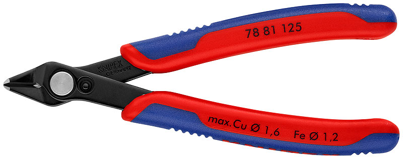 Кусачки прецизионные вороненые 125 мм Knipex Electronic Super Knips KN-7881125 фото