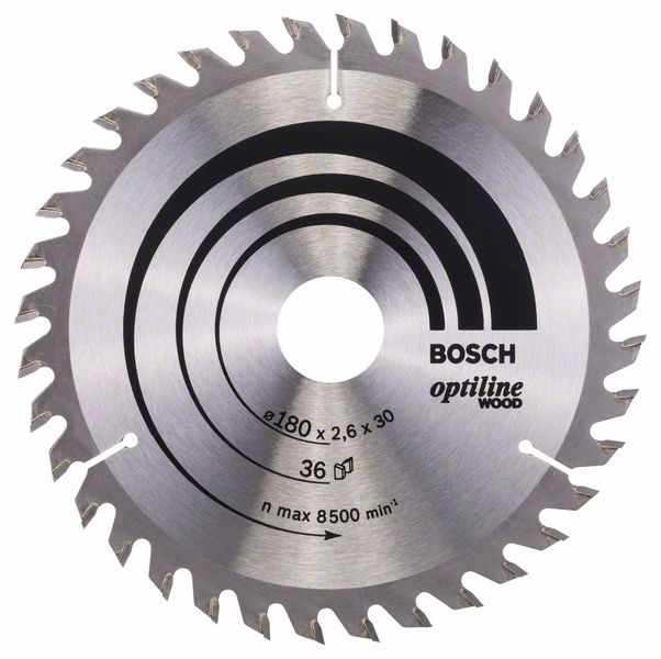 Пильный диск Bosch Optiline Wood 180 x 30/20 x 2,6 мм, 36 фото