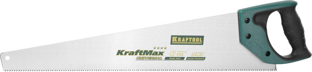Ножовка по дереву 500 мм Kraftool KraftMax UNIVERSAL 15221-50 фото