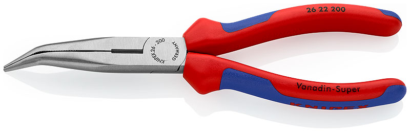 Длинногубцы изогнутые 200 мм Knipex KN-2622200SB фото