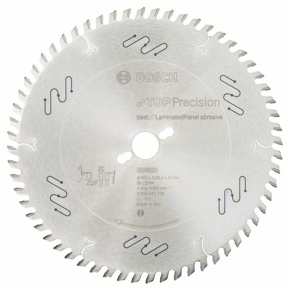 Пильный диск Bosch Top Precision Best for Laminated Panel Abrasive 303 x 30 x 3,2 мм, 60 фото