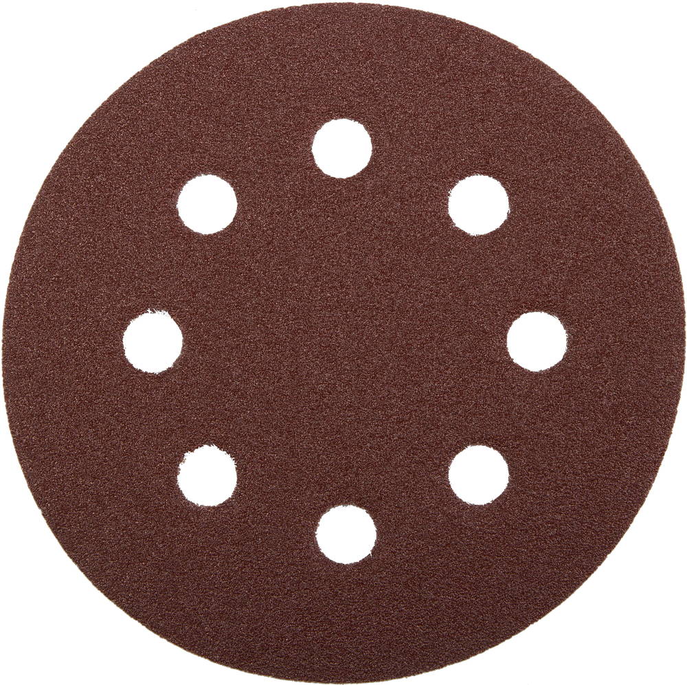 Круг шлифовальный 125 мм P60 8 отверстий 5 шт Зубр МАСТЕР 35562-125-060 фото