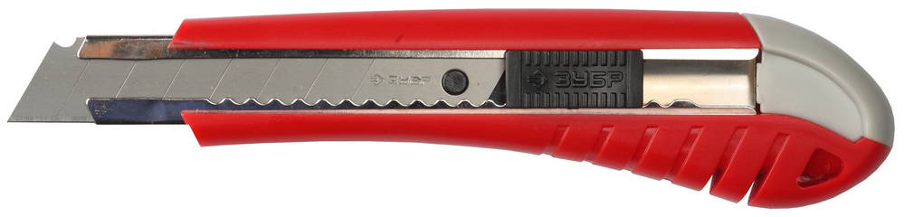 Нож с выдвижным сегментированным лезвием 18 мм Зубр МАСТЕР 09163 фото