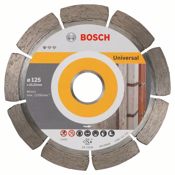 Алмазный отрезной круг Bosch Standard for Universal 125 x 22,23 x 1,6 x 10 mm фото