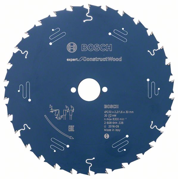 Пильный диск 230x30 мм 30 зубьев Bosch Expert for Construct Wood 2608644338 фото