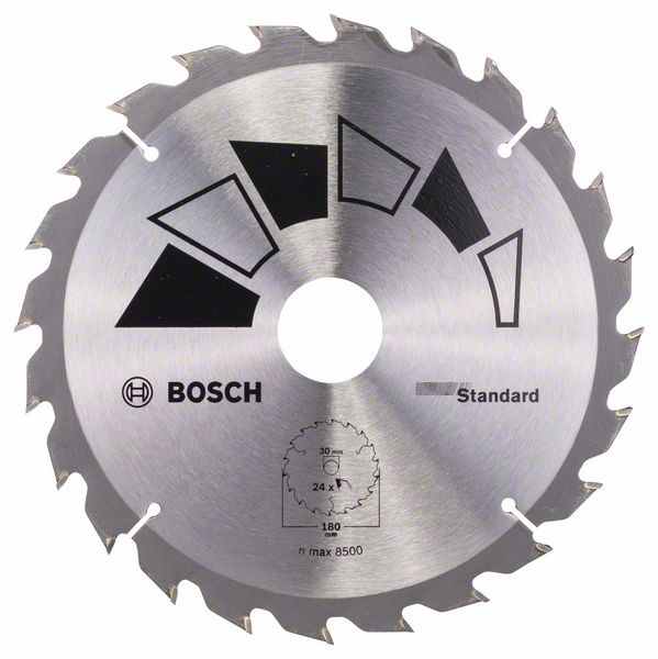 Пильный диск Bosch STANDARD 180 x 30 x 2,2 мм, 24 фото